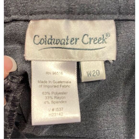 Coldwater Creek Dress Pants Gray Sz. 20W Plus Mothers Day - Picture 4 of 5
